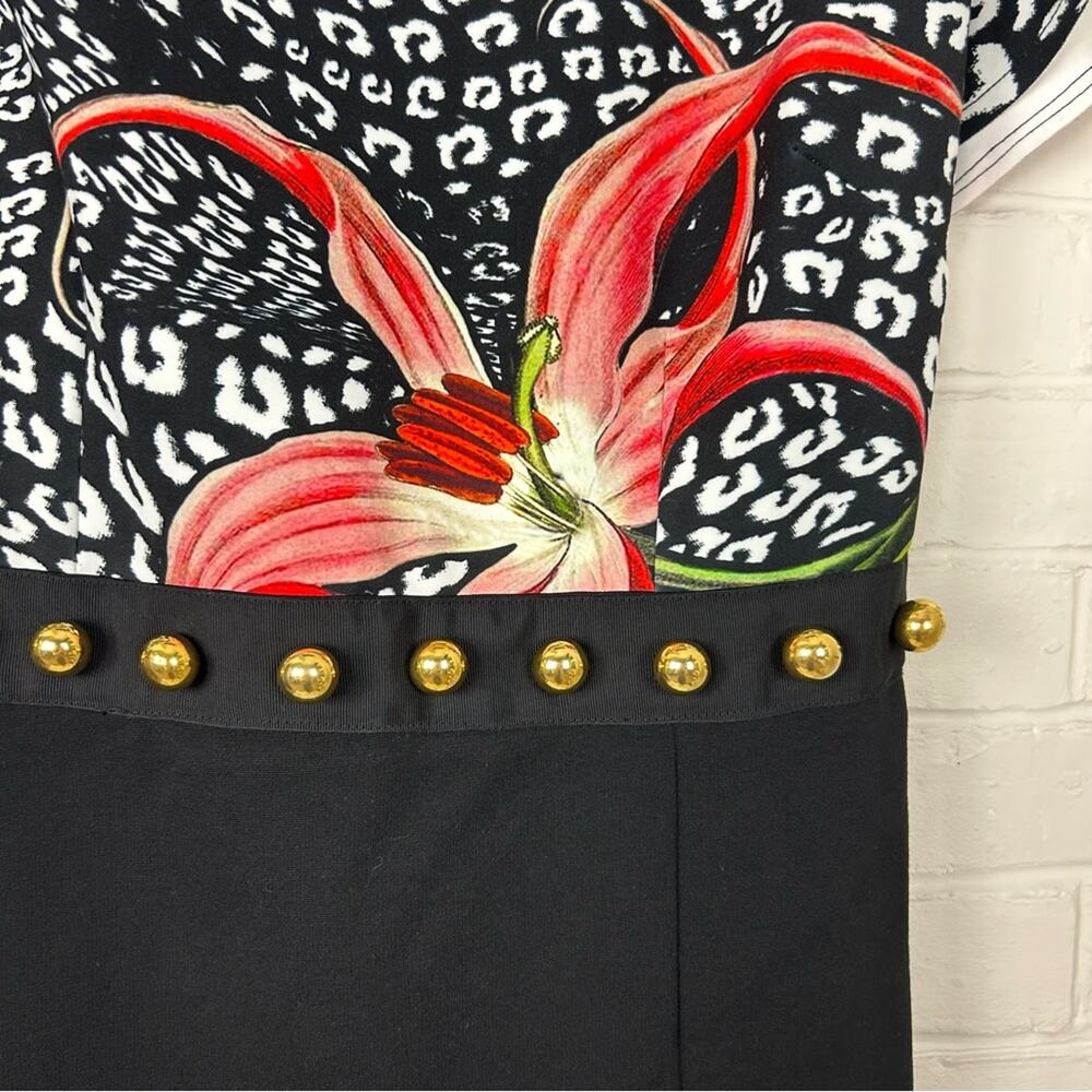NWT Cavalli Class by Roberto Cavalli Printed Embellished Dress Size US 6 - Picture 6 of 14